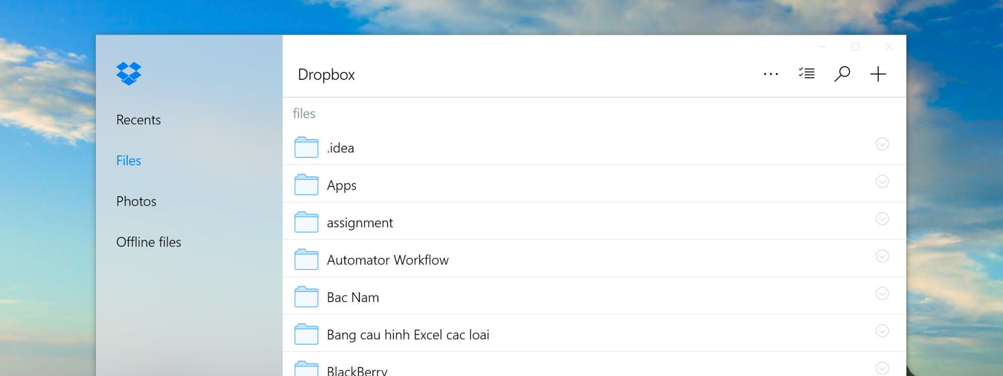 [Windows 10] App bên thứ ba bắt đầu update với Project Neon: lần này là Dropbox