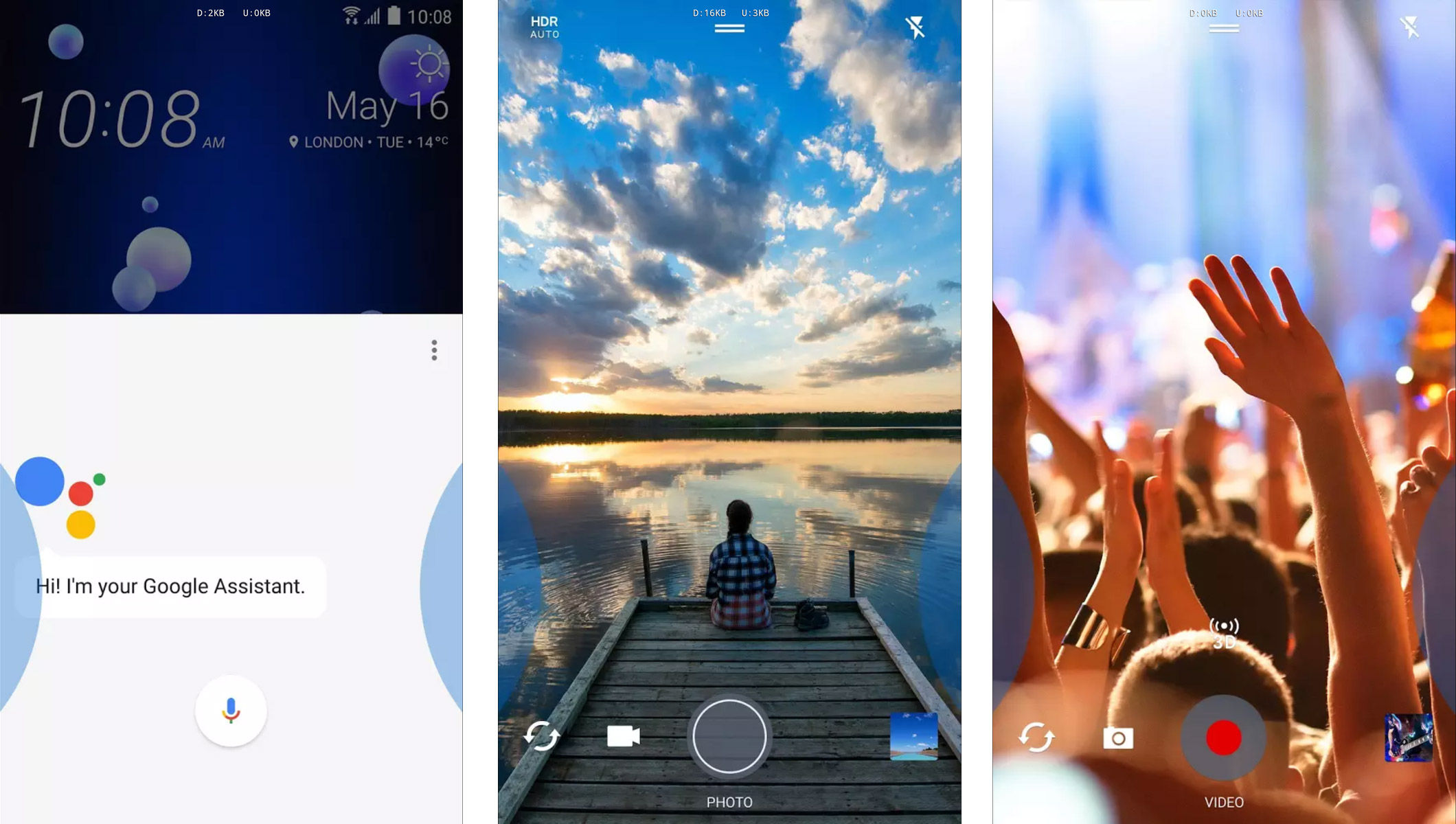 App Sense Edge rò rỉ: HTC U 11 sẽ bóp viền để gọi Assistant, chụp ảnh, quay phim...?