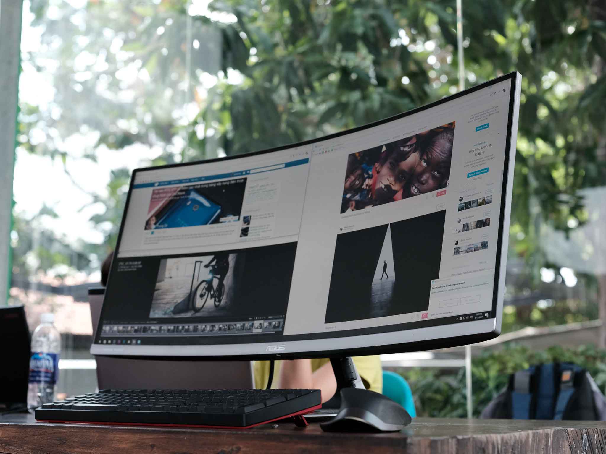 Trên tay màn hình ASUS MX34VQ: Thiết kế tinh tế, loa Harman/Kardon, sạc không dây Qi, giá 27 triệu