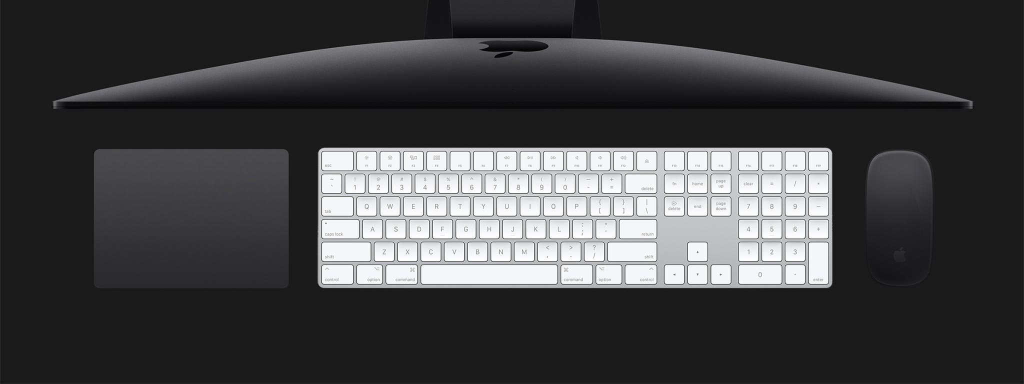 Apple có bán riêng bàn phím full size của iMac Pro, hiện chỉ có màu bạc giá $129