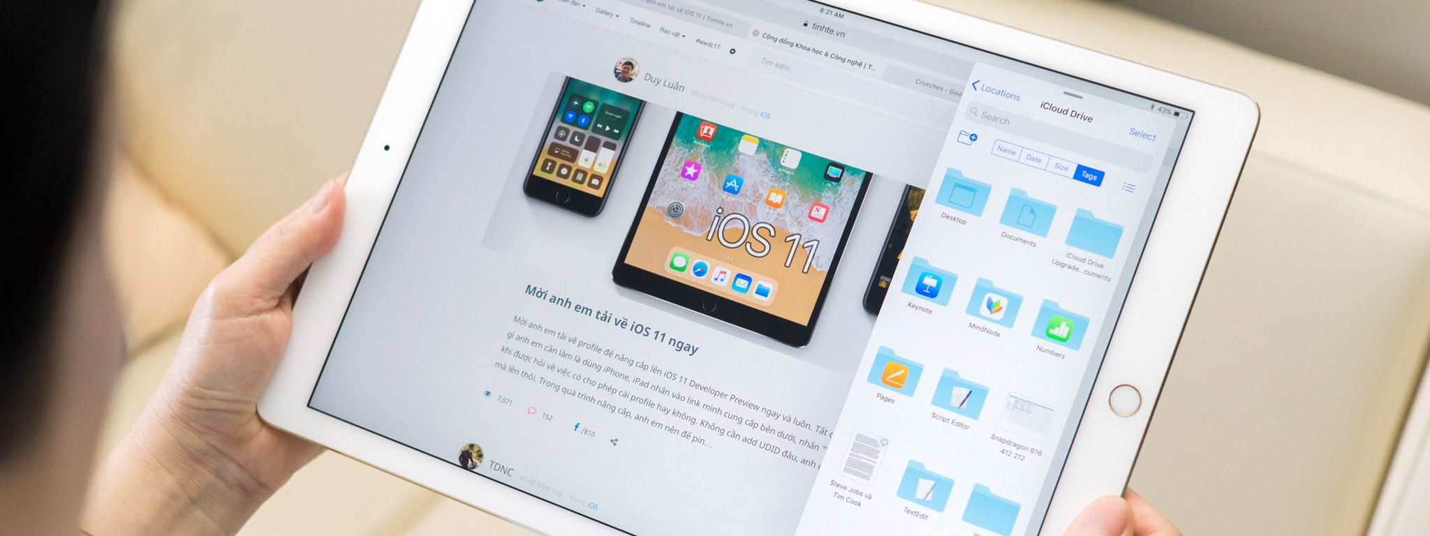 iOS 11 là bước đi lớn để iPad dần trở thành một chiếc máy tính thực thụ