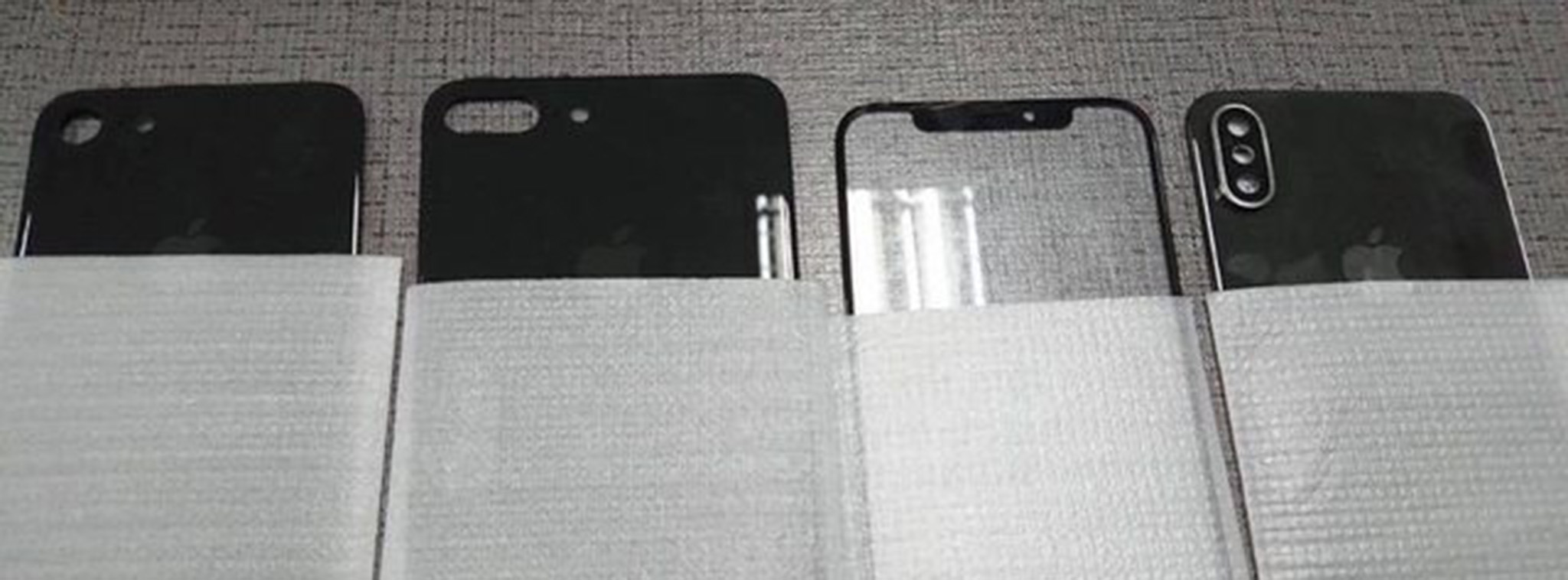 Tiếp tục rò rỉ panel trước và sau của iPhone 8, iPhone 7s