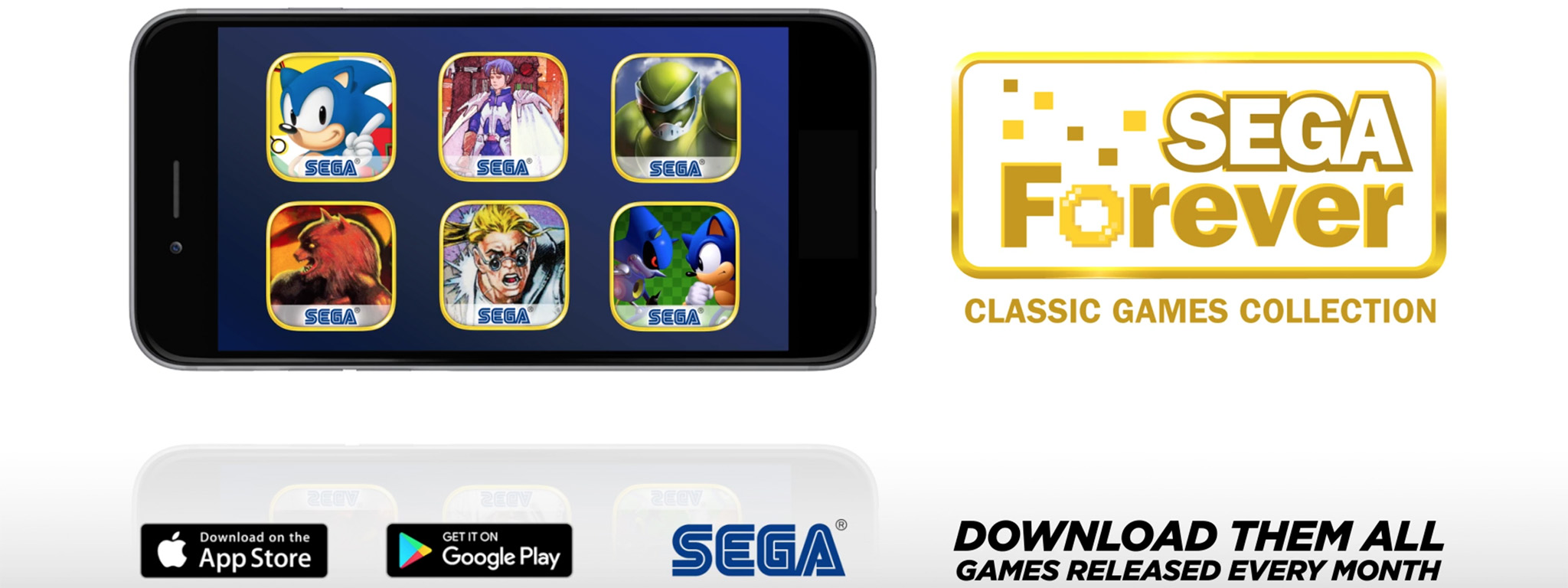 SEGA phát hành một loạt game Retro cho iOS và Android, miễn phí, bổ sung game mới mỗi tháng