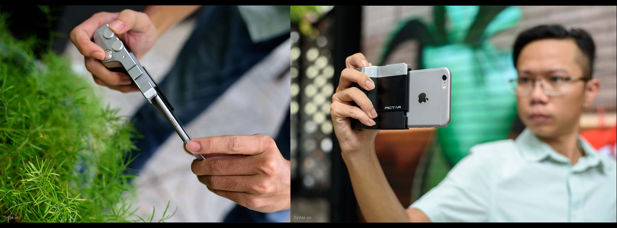 Trên tay Grip hỗ trợ chụp ảnh dành cho iPhone Plus: Kết nối qua sóng siêu âm, thao tác như máy ảnh.