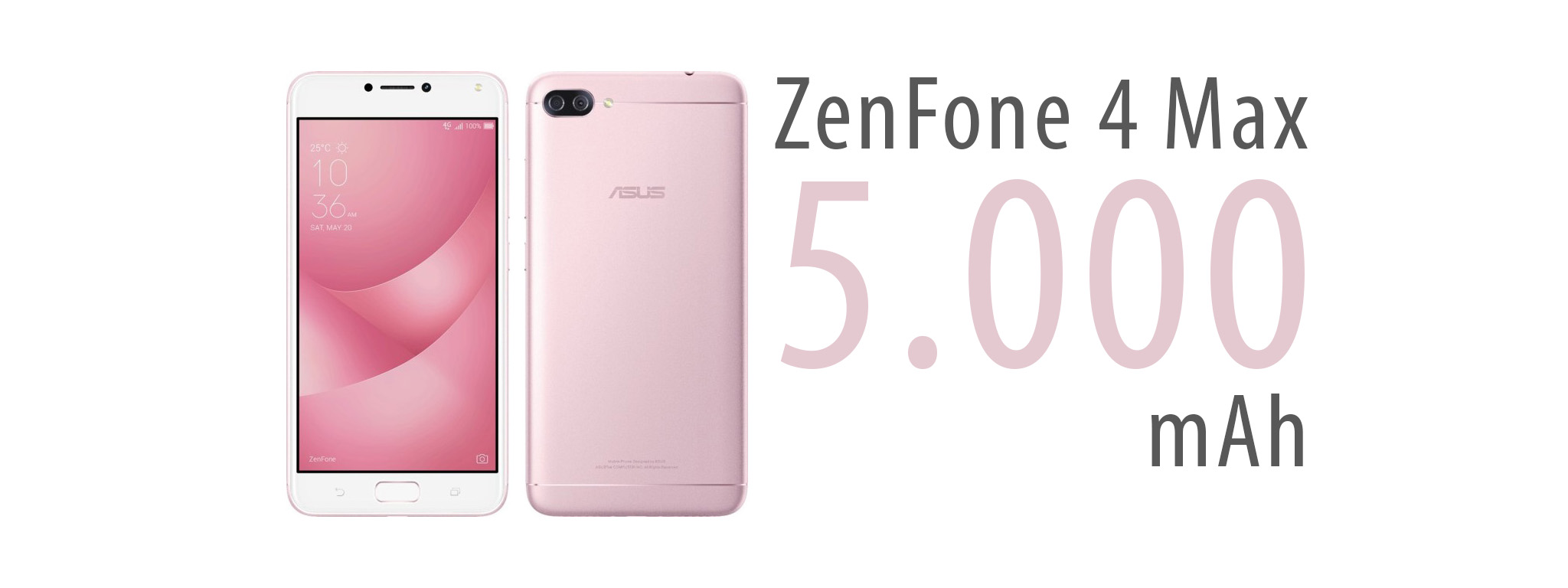 ASUS ZenFone 4 Max: pin 5.000 mAh, 1080p, xem phim 22 tiếng, camera kép, Android 7, giá từ 235 USD