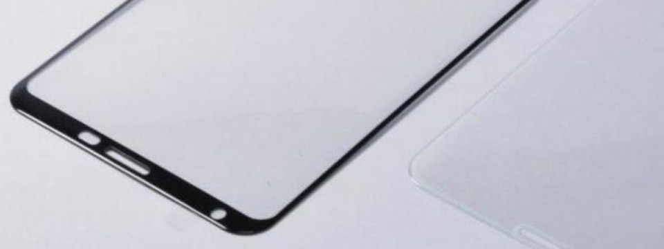 Rò rỉ lớp dán bảo vệ màn hình cho Note 8, có vẻ cong ít hơn S8?