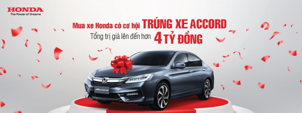[QC]  “Mua xe Honda, cơ hội trúng xe Accord” Tổng giá trị lên đến hơn 4 tỷ đồng