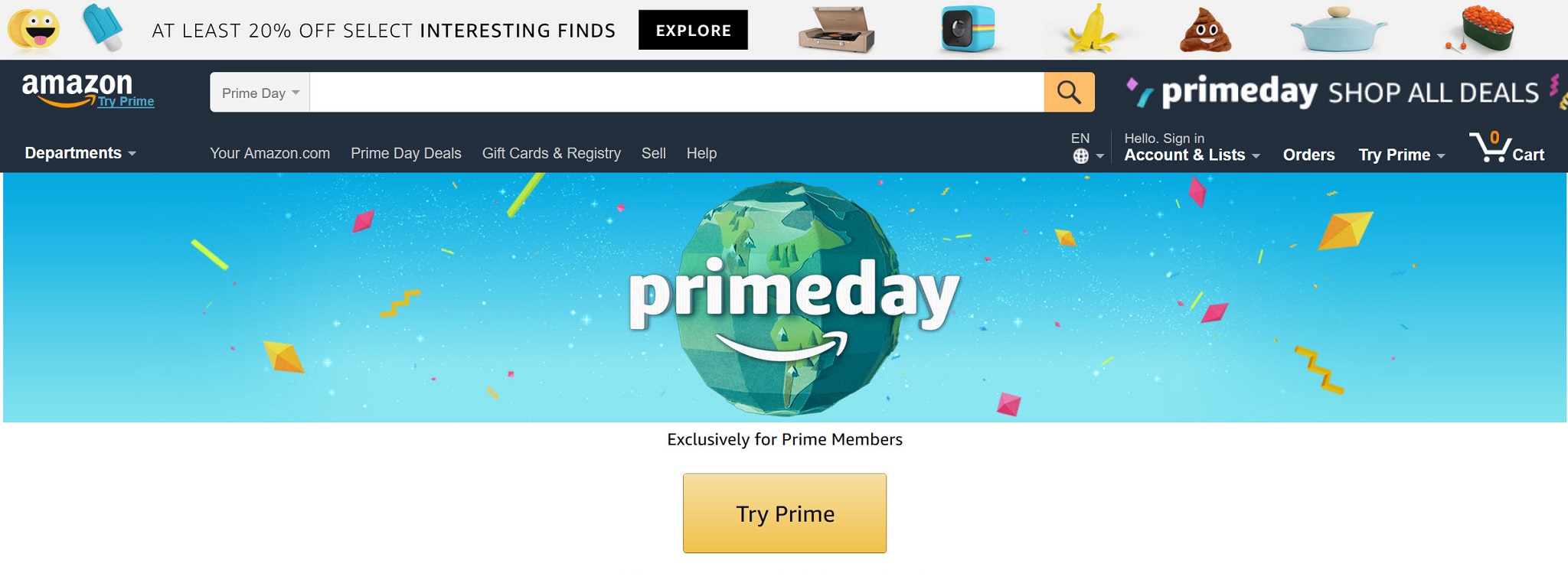 [Hôm nay] Amazon primeday: Khuyến mãi giảm giá ít nhất 20%, có món giảm tới 50%