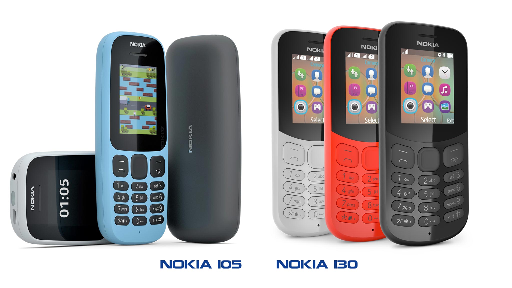 HMD Global ra mắt Nokia 105 và Nokia 130 mới: màn hình 1,8", thiết kế bo tròn chịu va đập tốt