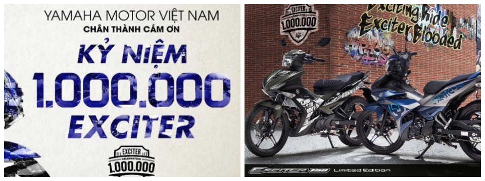 Yamaha Việt Nam ra mắt Exciter 150 phiên bản giới hạn - kỉ niệm 1 triệu chiếc bán ra