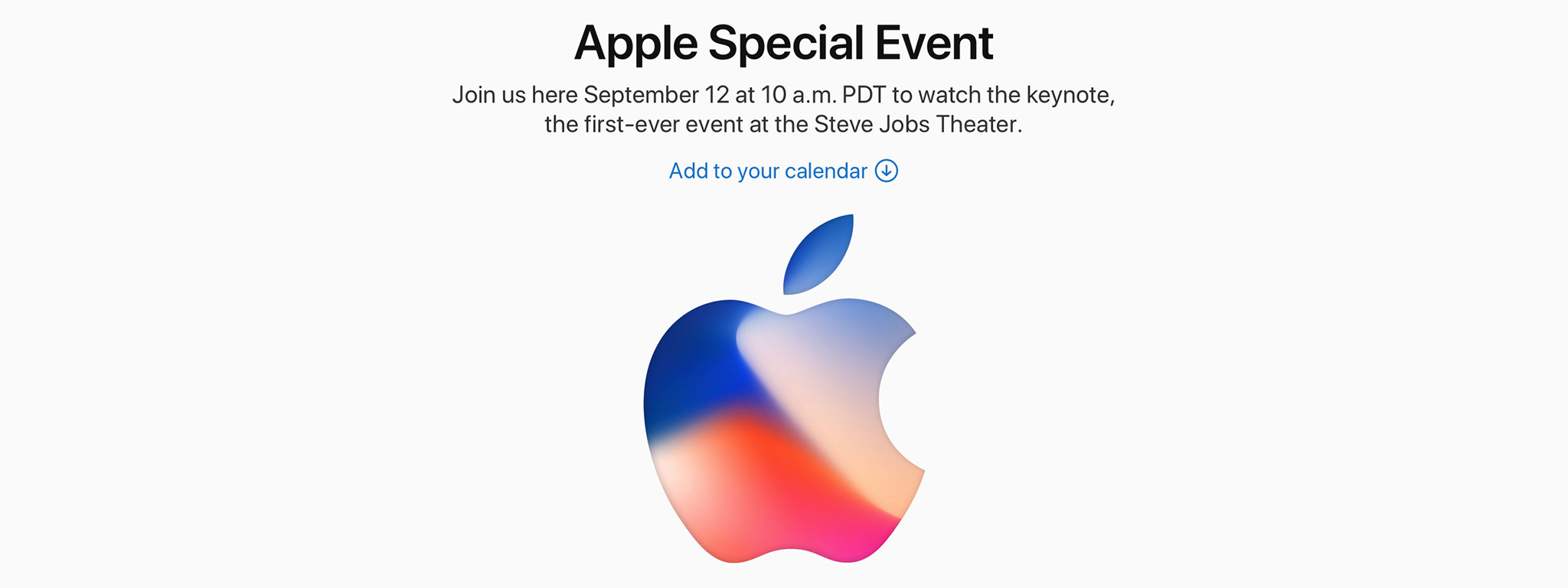 Chính thức: Apple có sự kiện vào ngày 12/9 (0h sáng ngày 13/9 theo giờ VN)