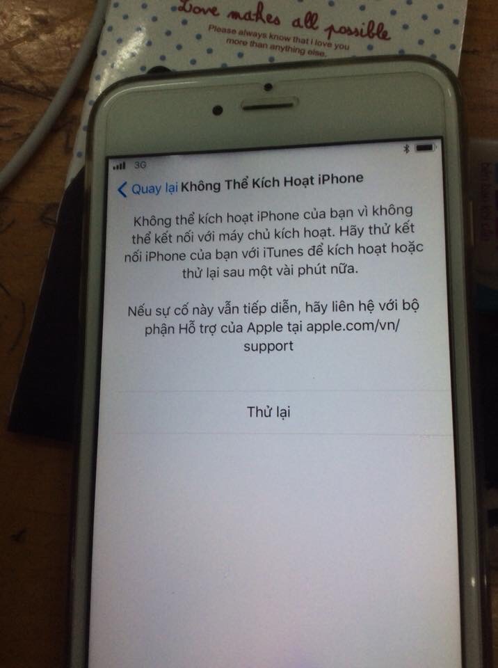 Cảnh báo iPhone iPad không active được khi restore lên iOS 11