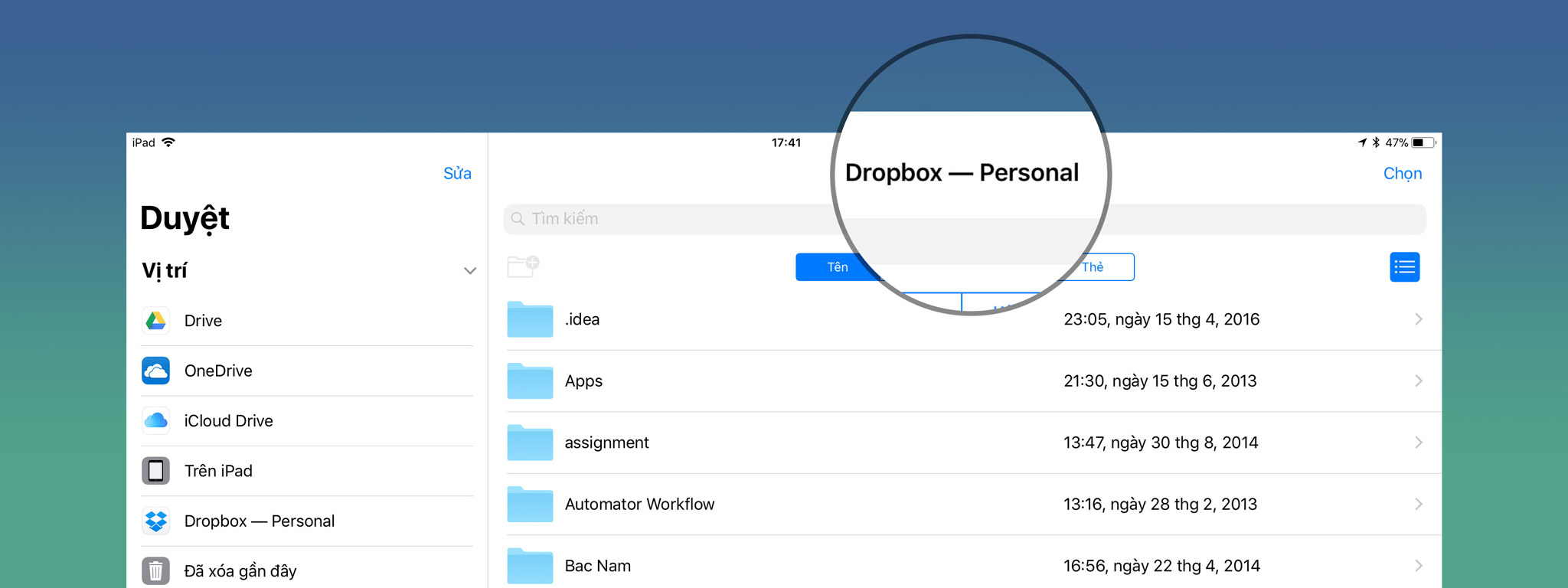 Dropbox đã hỗ trợ đầy đủ cho ứng dụng Files của iOS 11, anh em lên nào
