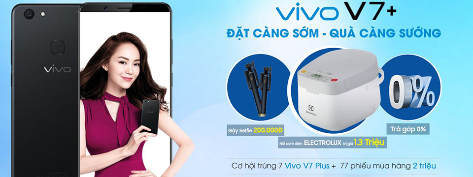 [QC] Đặt trước Vivo V7+ tại FPT Shop nhận quà trị giá 1,5 triệu đồng
