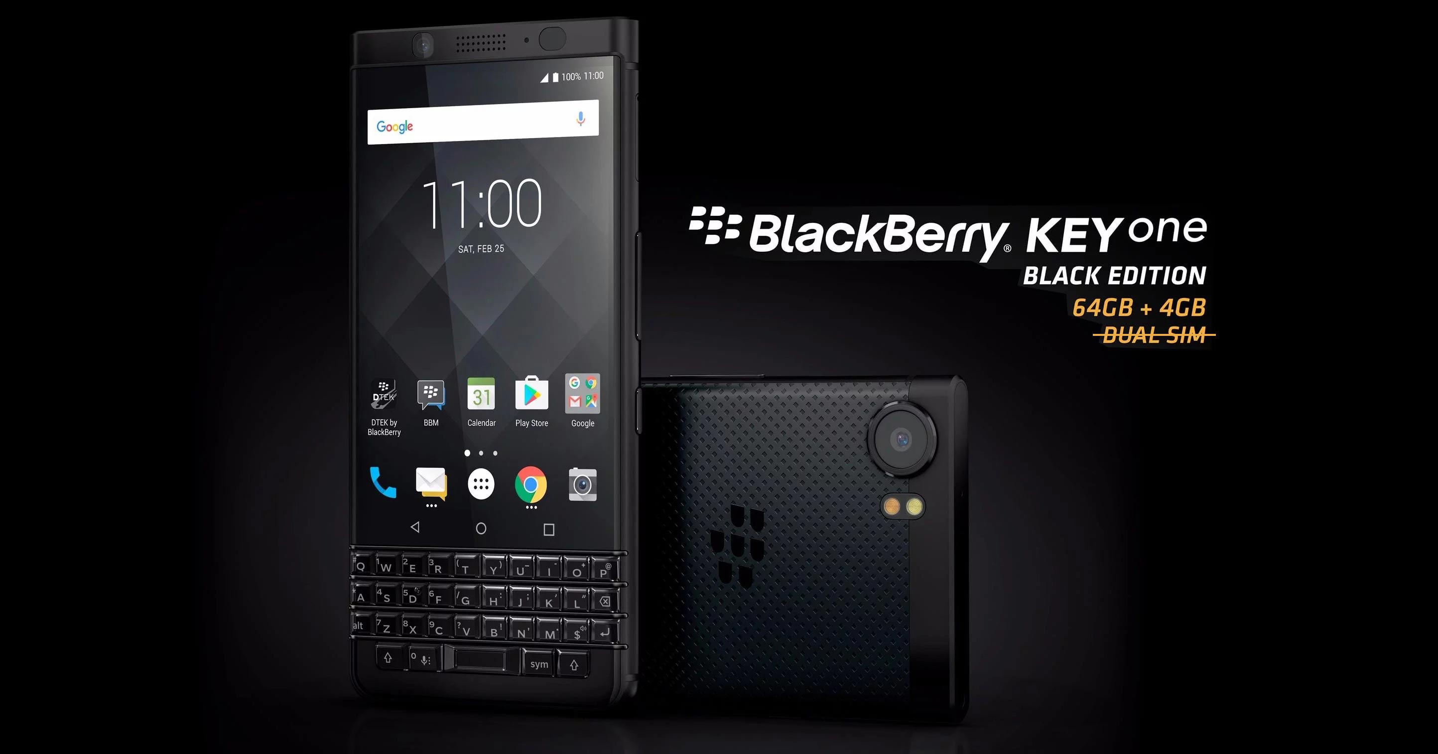 BlackBerry KEYone màu đen có giá chính hãng 15,99 triệu đồng, tháng 11 có hàng