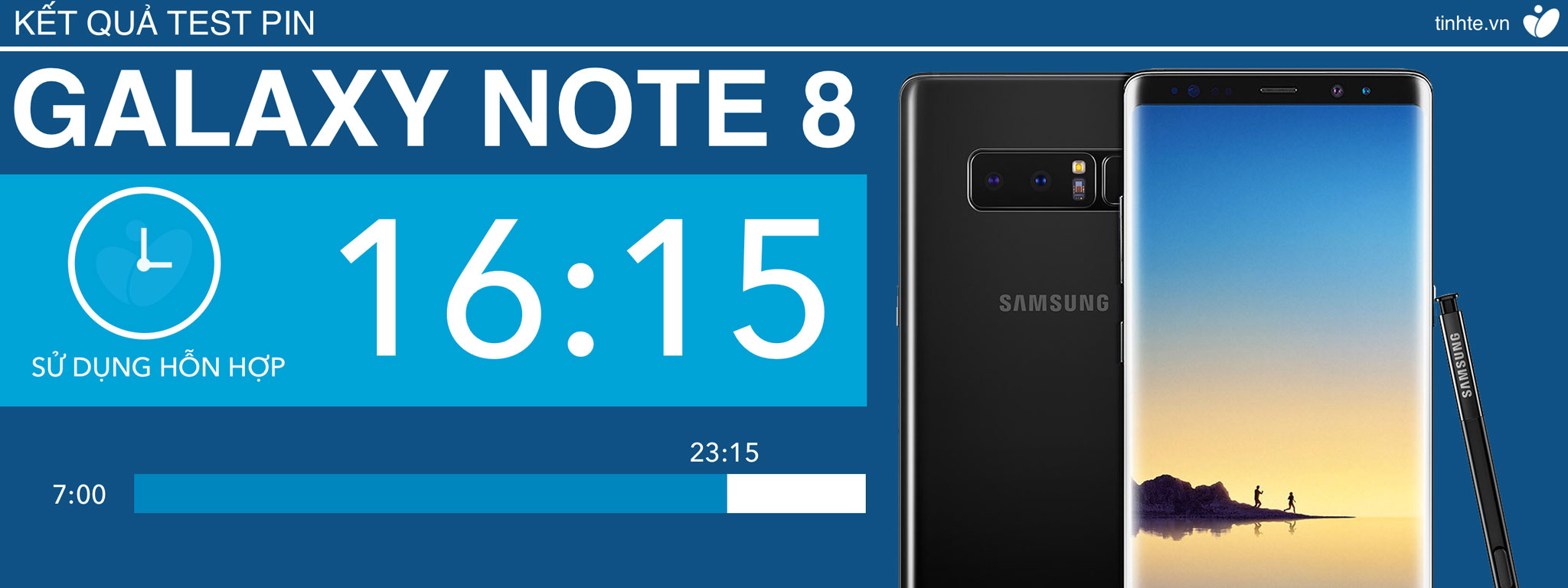 Đánh giá pin Samsung Galaxy Note 8: on screen 6 tiếng rưỡi, đủ cho nhu cầu sử dụng bình thường