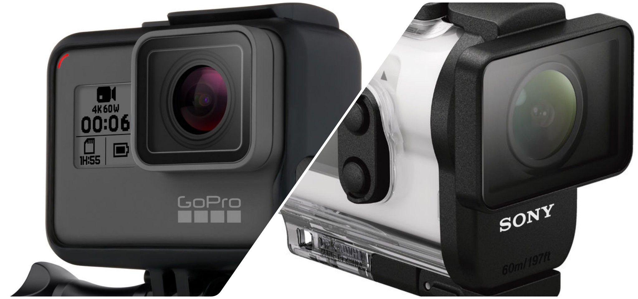 So sánh camera hành động Sony FDR-X3000R và GoPro HERO6: Cân tài cân sức