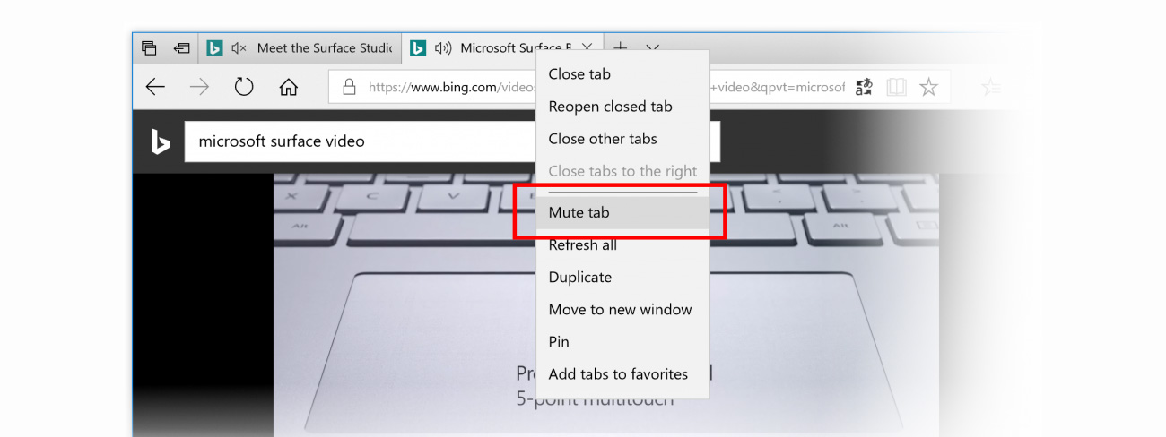 Microsoft Edge sẽ có tính năng tắt âm thanh của các tab riêng biệt