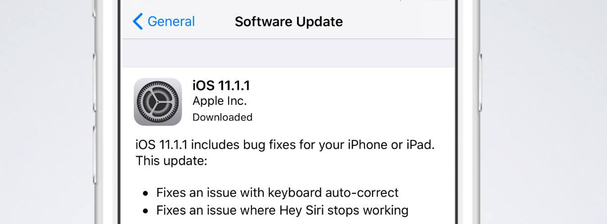 Đã có iOS 11.1.1 sửa lỗi Hey Siri và tự động chỉnh từ