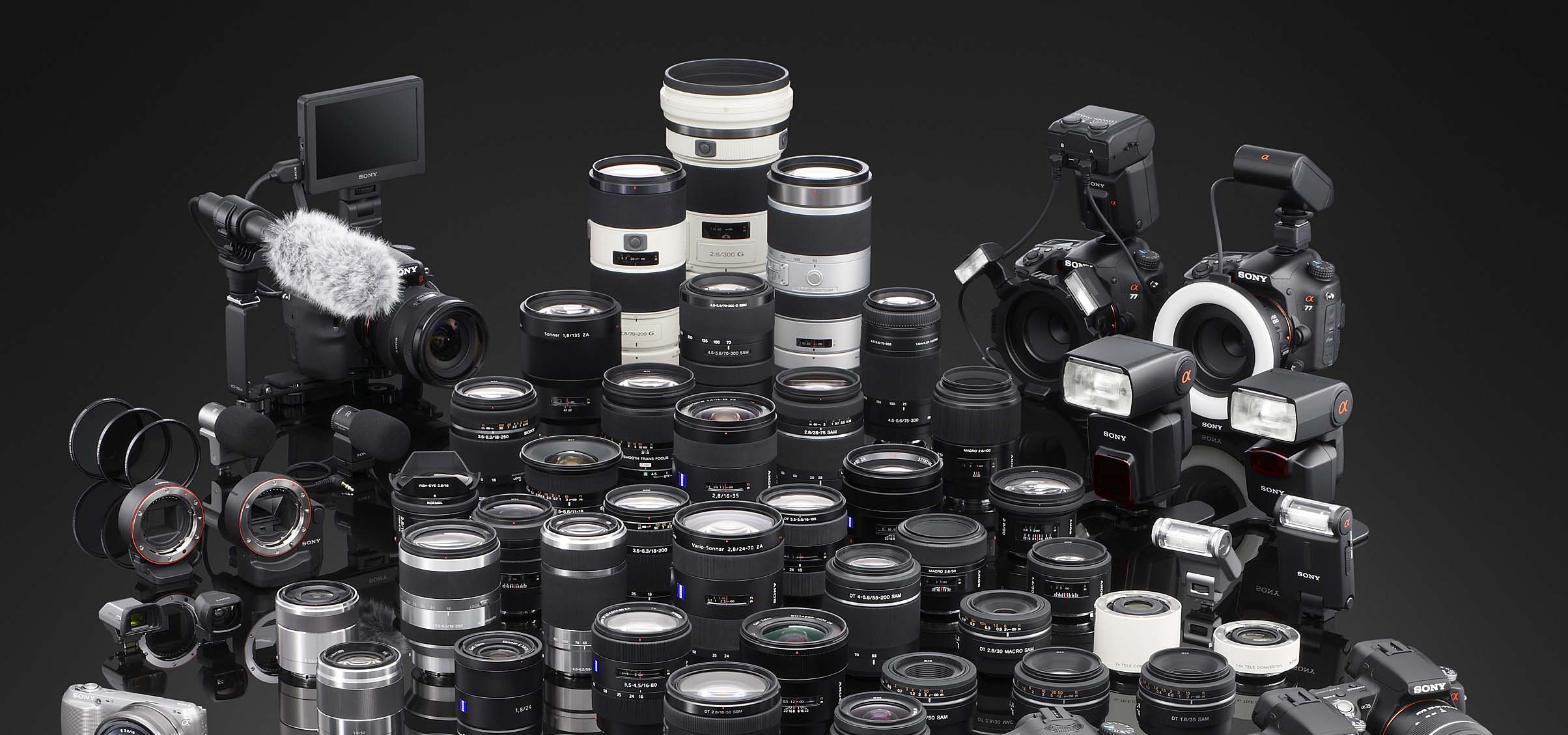 Chi tiết hệ thống ống kính của Sony: Hành trình 11 năm