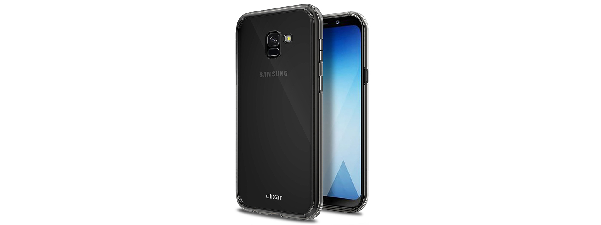 Galaxy A5 2018 lộ diện qua ốp lưng của Olixar: màn hình vô cực, có Bixby