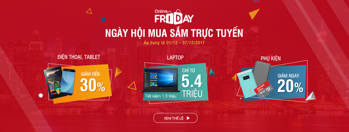Fpt Shop khuyến mại online friday 2017