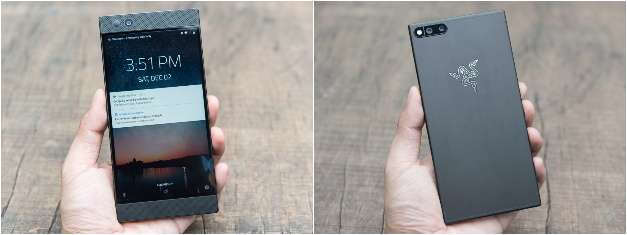 Trên tay Razer Phone: hoàn thiện rất tốt, Snapdragon 835, 8 GB RAM, màn hình 120 Hz UltraMotion