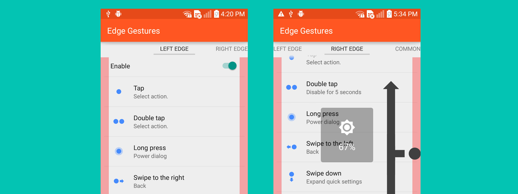 [Android] Edge Gesture: chia tay 3 phím ảo bằng các thao tác vuốt từ mép màn hình