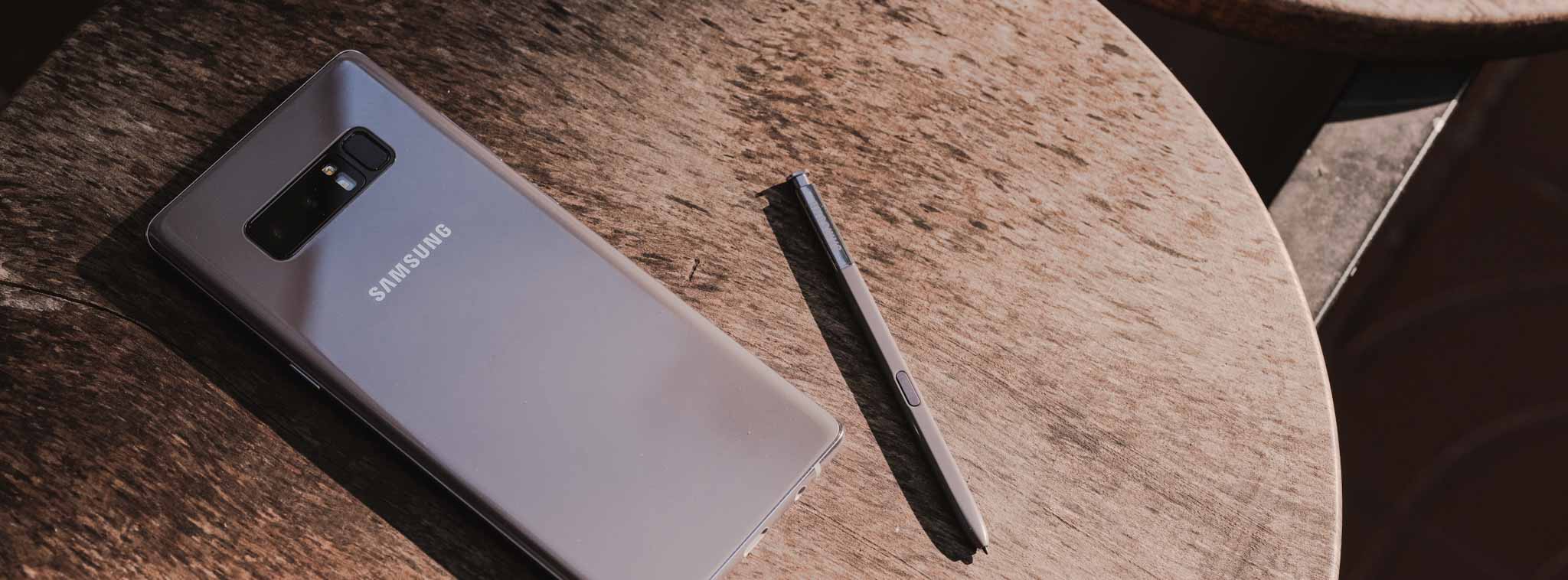 Hình ảnh Galaxy Note8 Xám Phong Lan sắp bán ra