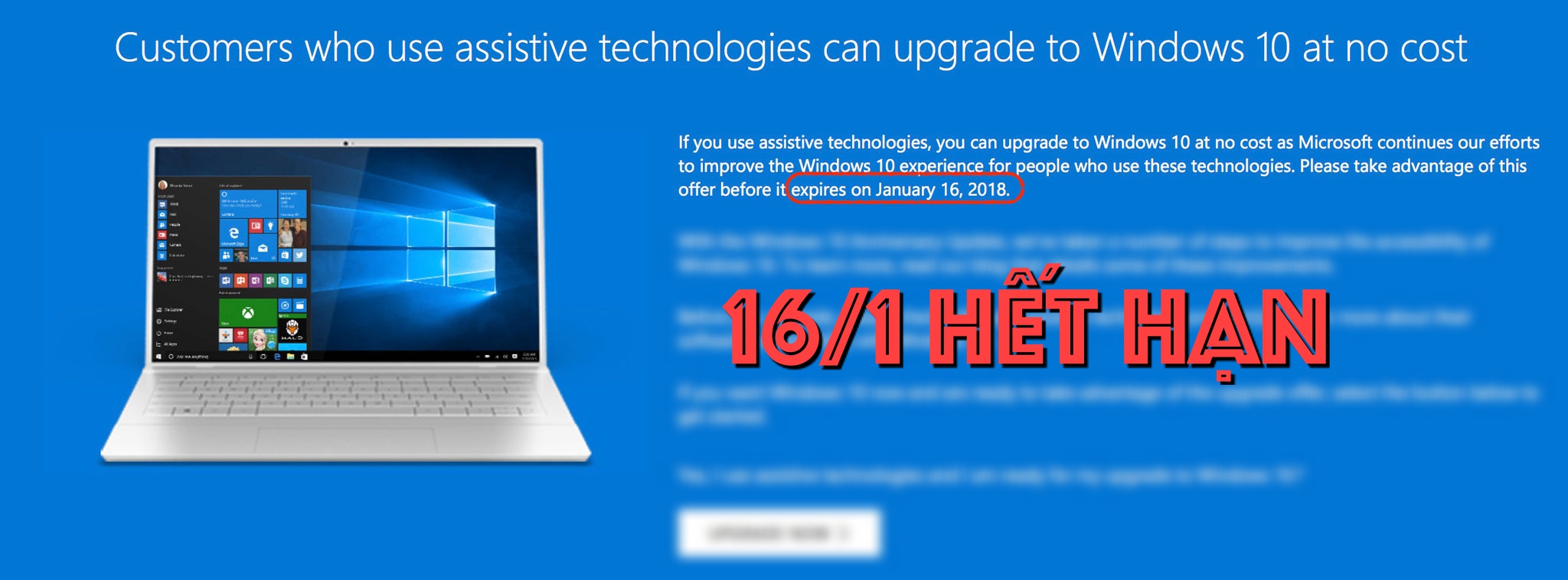 Ngày 16/1 này, Windows 10 sẽ ngừng cho phép cập nhật miễn phí, anh em cân nhắc lên ngay