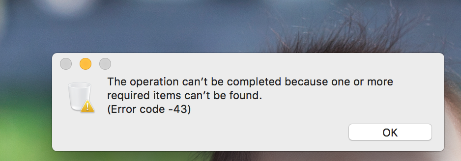 Không thể xóa file ngoài Desktop (Error code -43)