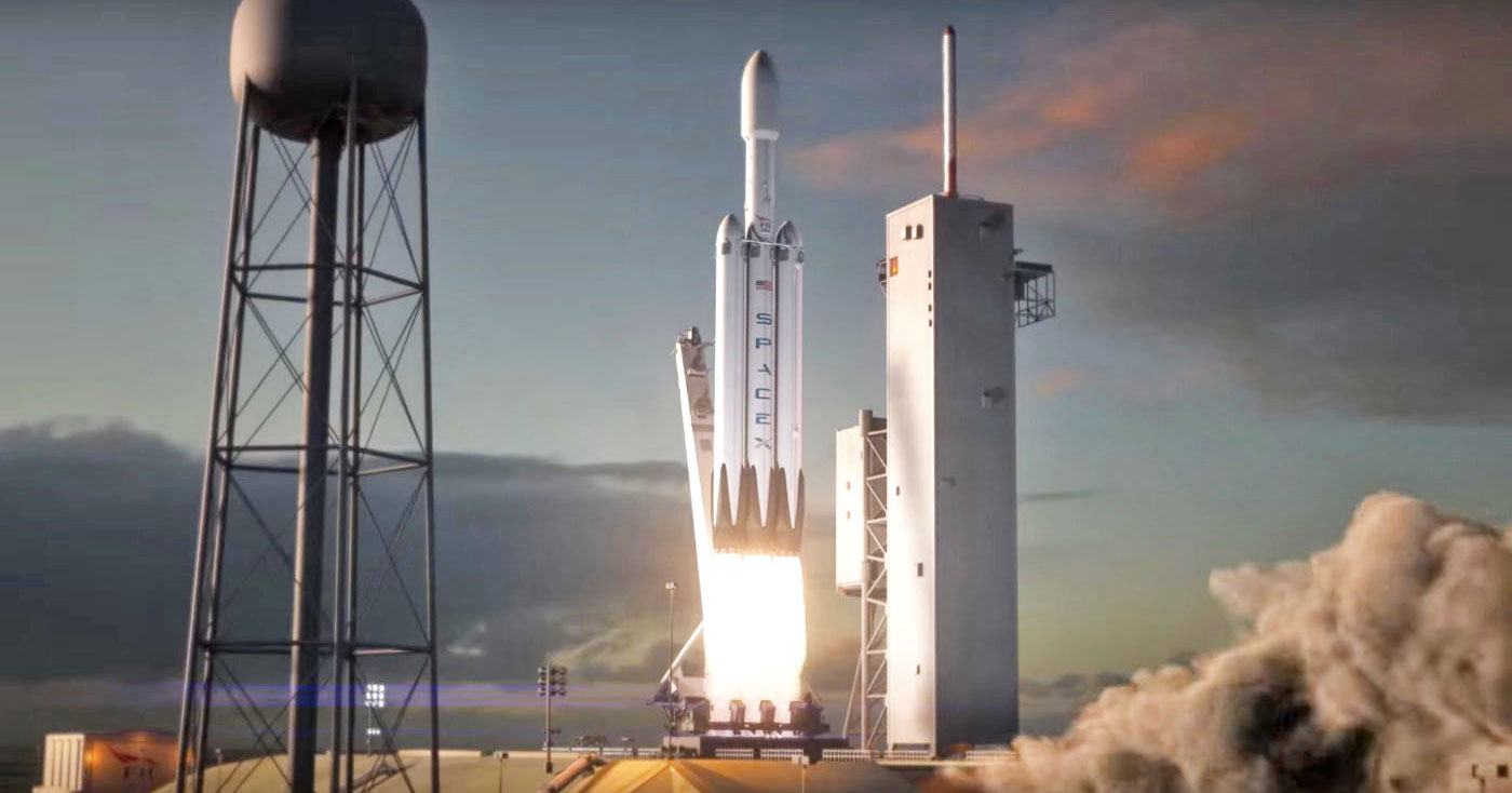 SpaceX chuẩn bị phóng tên lửa Falcon Heavy để đưa chiếc Tesla Roadster vào vũ trụ