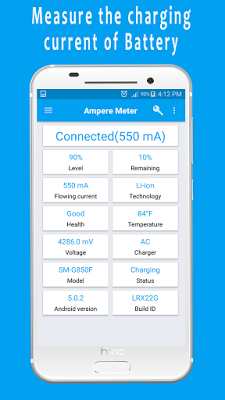 Ampere Meter (Pro) - Đo dòng xạc pin trên Android