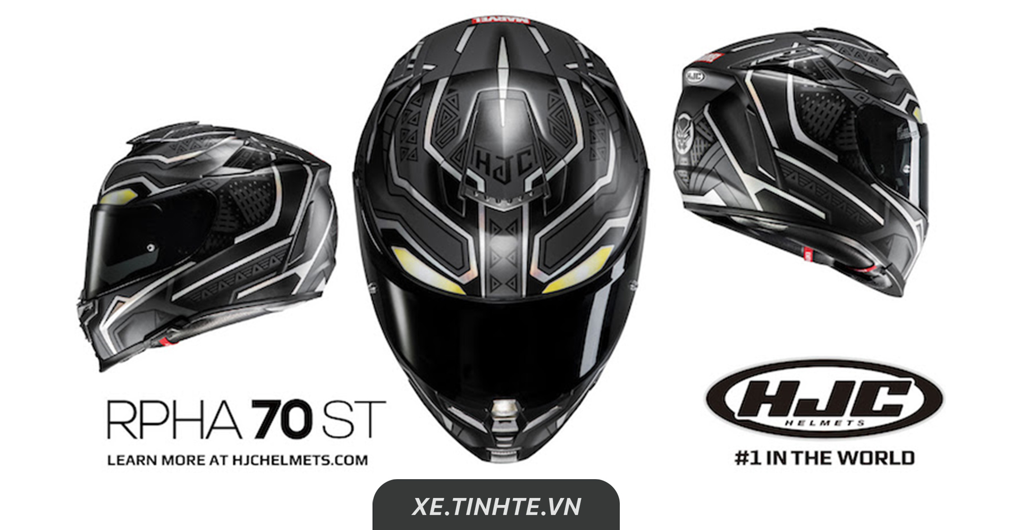 HJC Helmet giới thiệu nón bảo hiểm Black Panther: thiết kế hầm hố, siêu nhẹ, giá gần $610