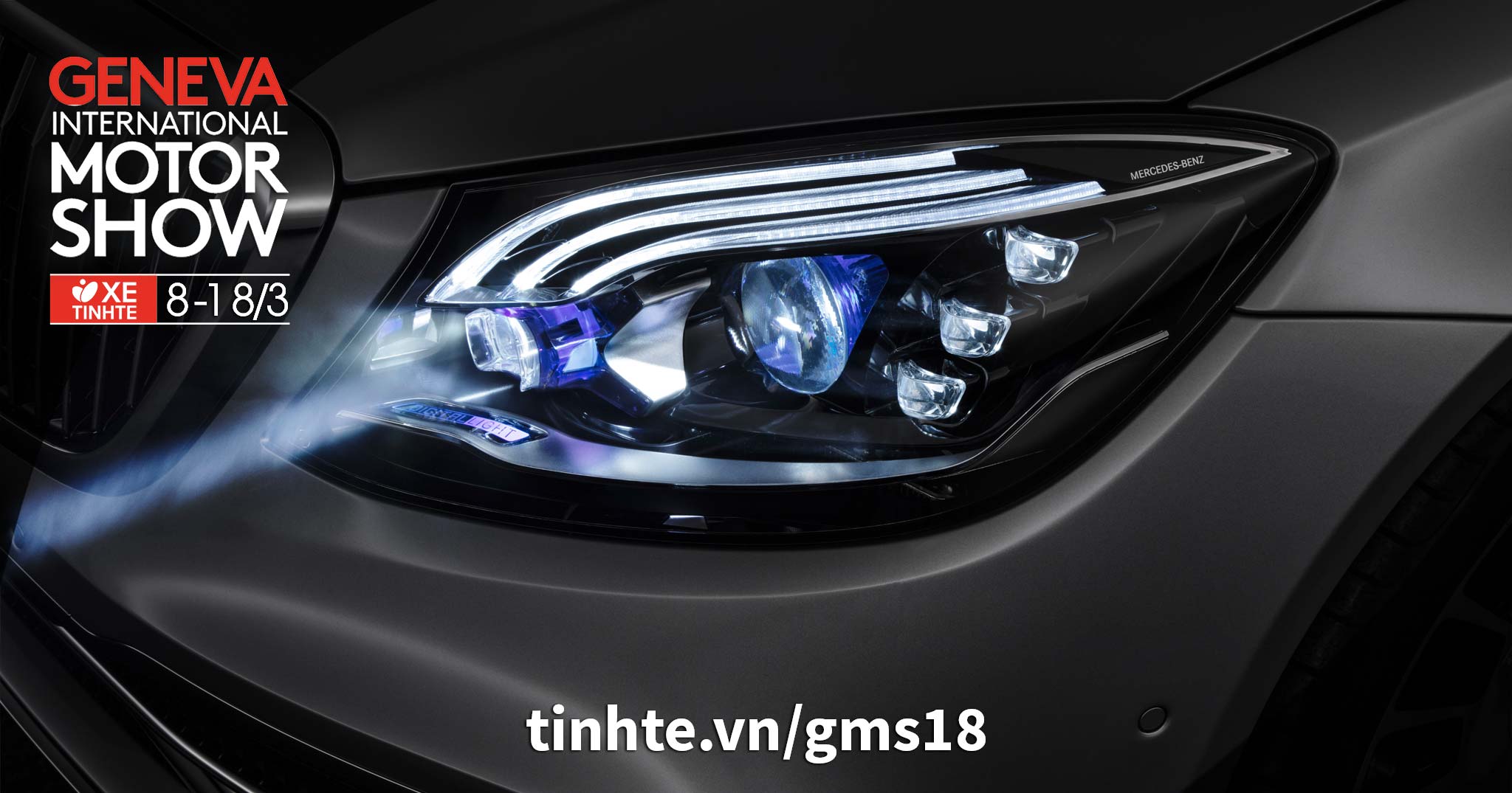 Mercedes-Benz giới thiệu công nghệ đèn pha Digital Light có khả năng chiếu thông báo lên mặt đường