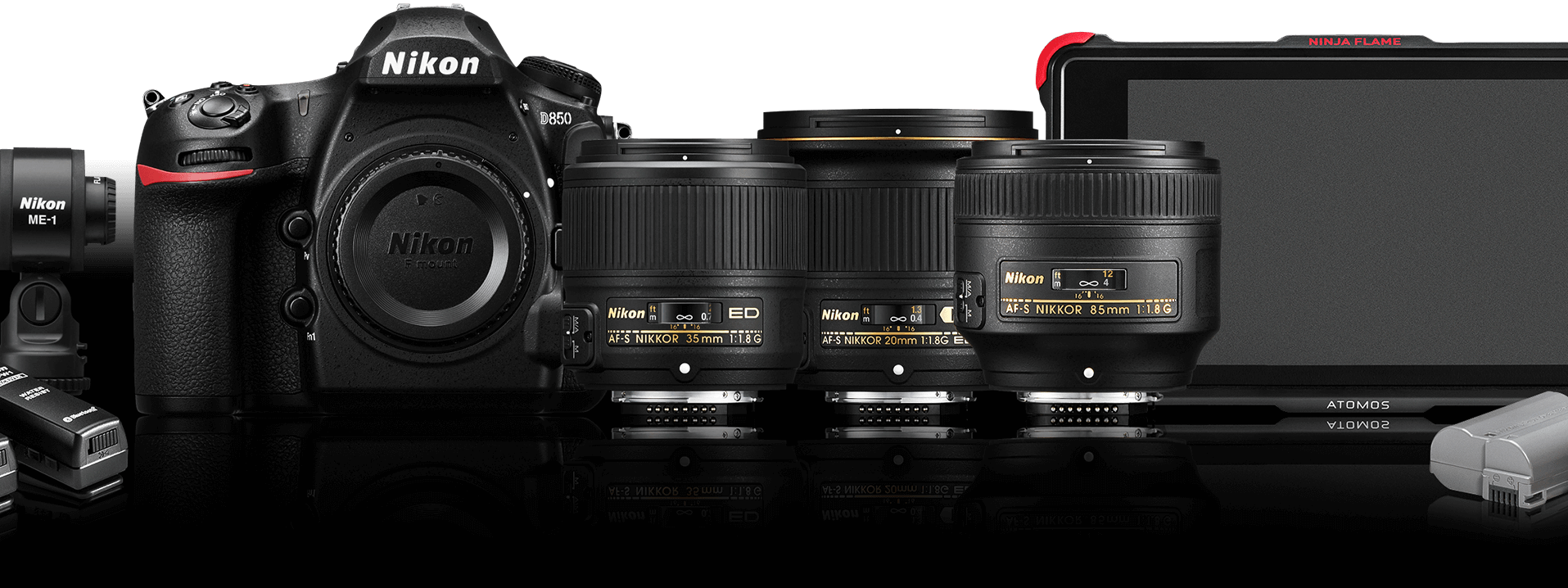 Nikon ra bộ thiết bị cho quay phim bao gồm máy D850, màn hình chuyên nghiệp, 3 ống kính