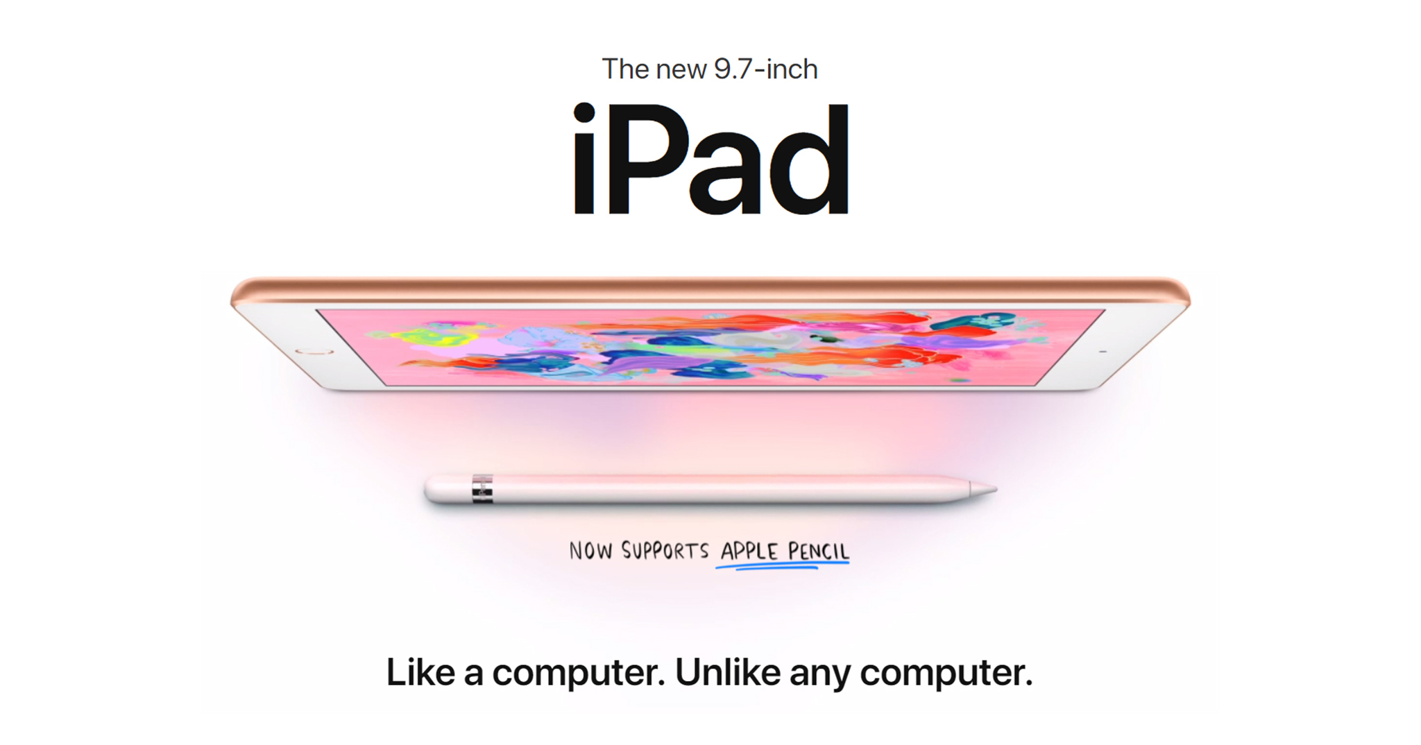 Apple ra mắt iPad 9.7 mới: A10 Fusion, hỗ trợ Apple Pencil, giá 299$ cho sinh viên