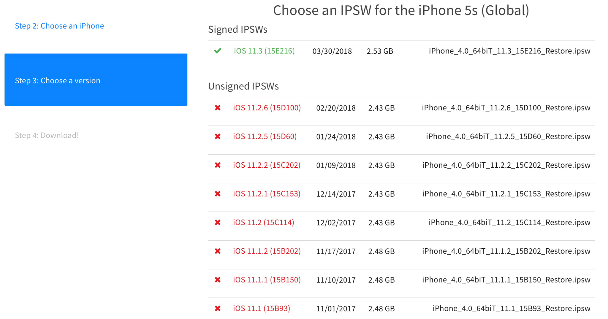 iOS 11.2.6 đã bị khoá sign không thể hạ cấp nữa, anh em sẽ phải "sống chung" với 11.3 nếu đã lên.