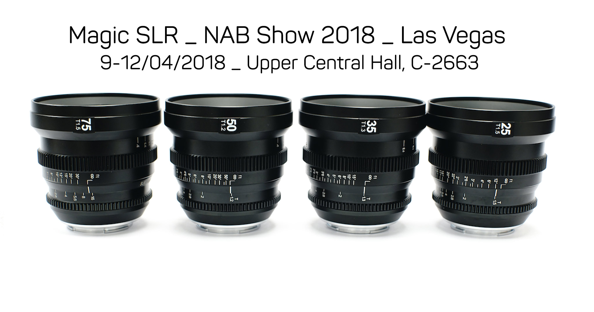 #NAB2018 - SLR Magic sẽ giới thiệu 4 ống kính CINE mới dòng MicroPrime