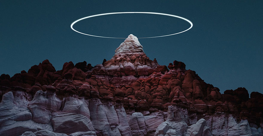 Loạt ảnh chụp hào quang trên các đỉnh núi được tạo bởi Drone  - NAG Reuben Wu