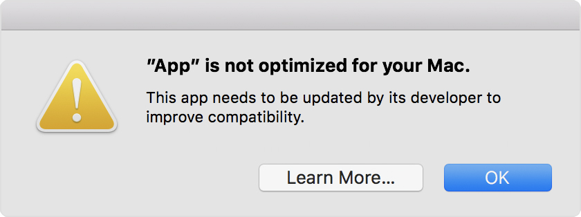 Apple đang cảnh báo người dùng sẽ ngừng hỗ trợ ứng dụng 32-bit trên MacOS