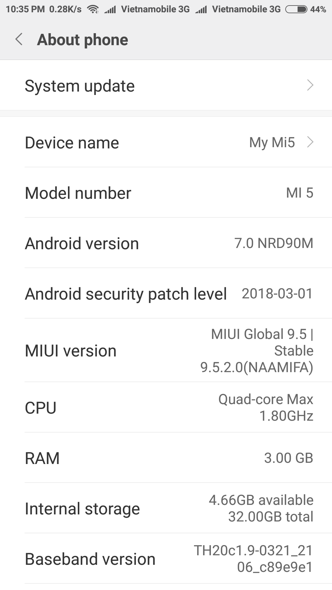 Hôm nay mình vừa update con Mi5 lên MiUI 9.5 nhưng buồn 1 chuyện là em nó chưa ăn được Oreo