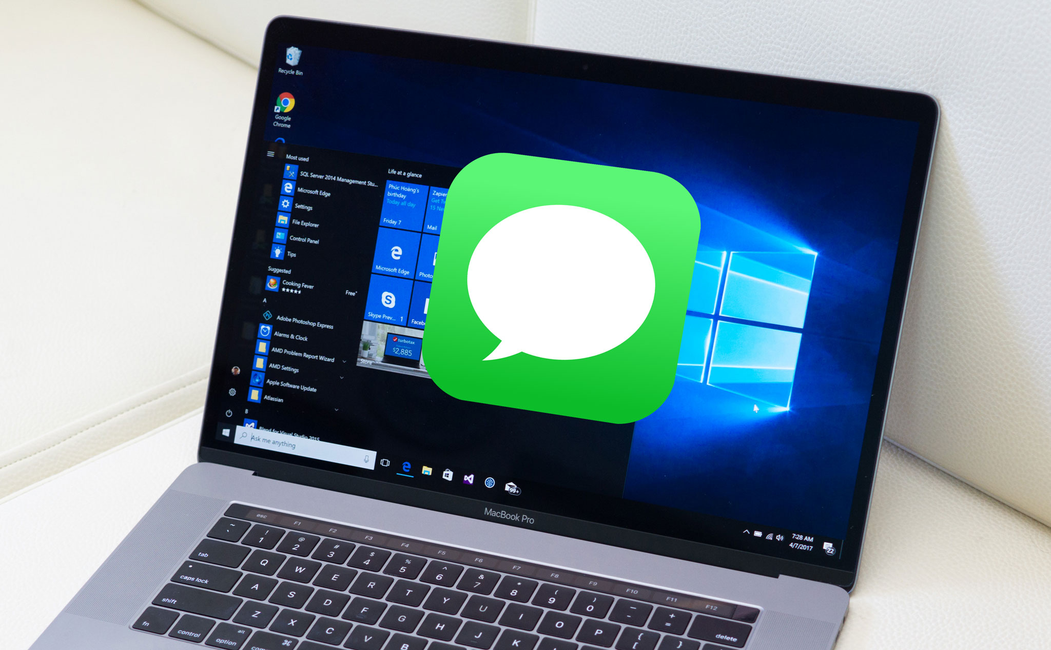 Microsoft: chúng tôi sẵn sàng làm việc với Apple để đem iMessage lên Windows 10