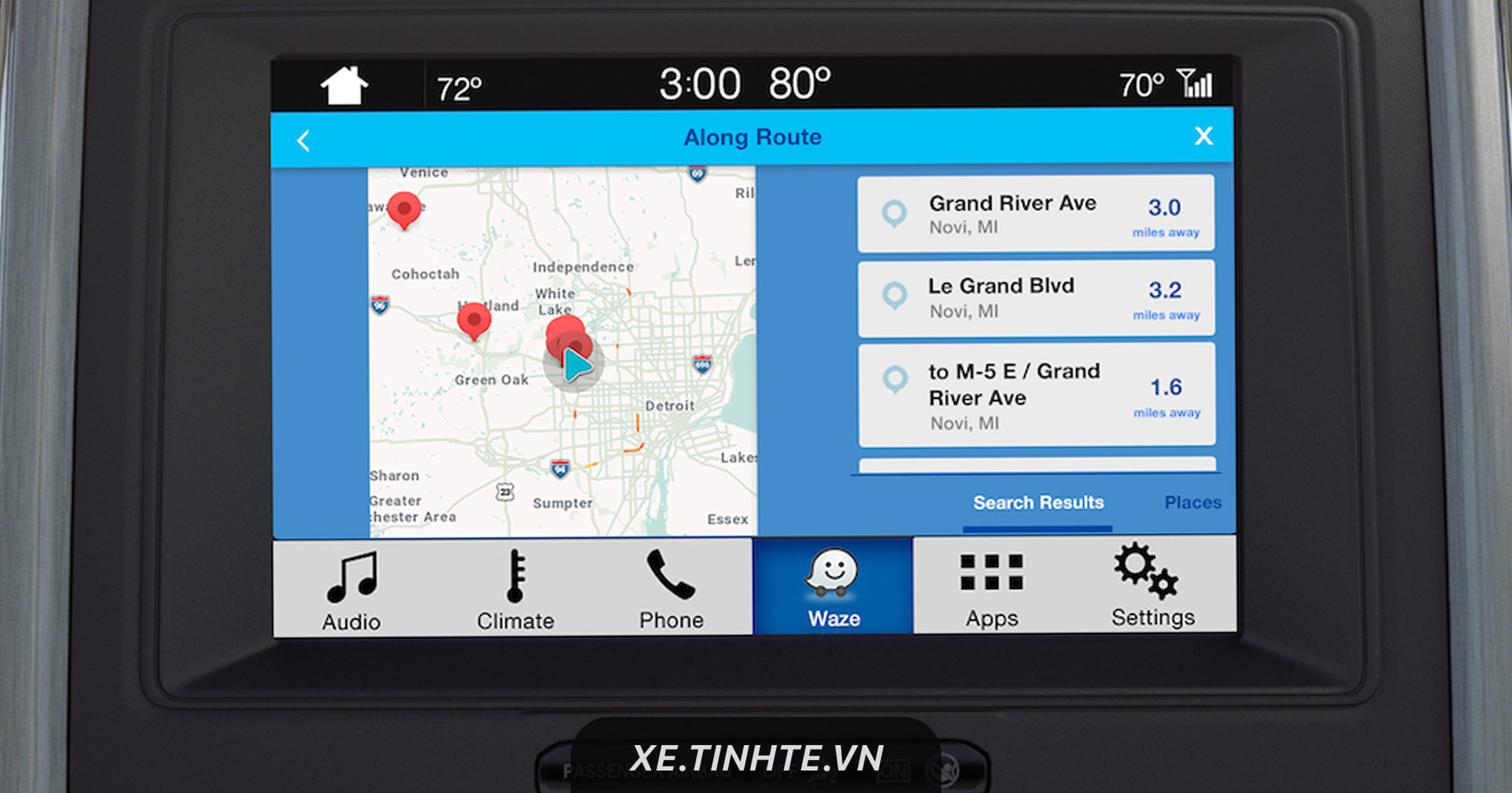 Ứng dụng dẫn đường Waze nâng cấp cho SYNC 3 trên xe Ford, kết nối qua iPhone, có ra lệnh giọng nói