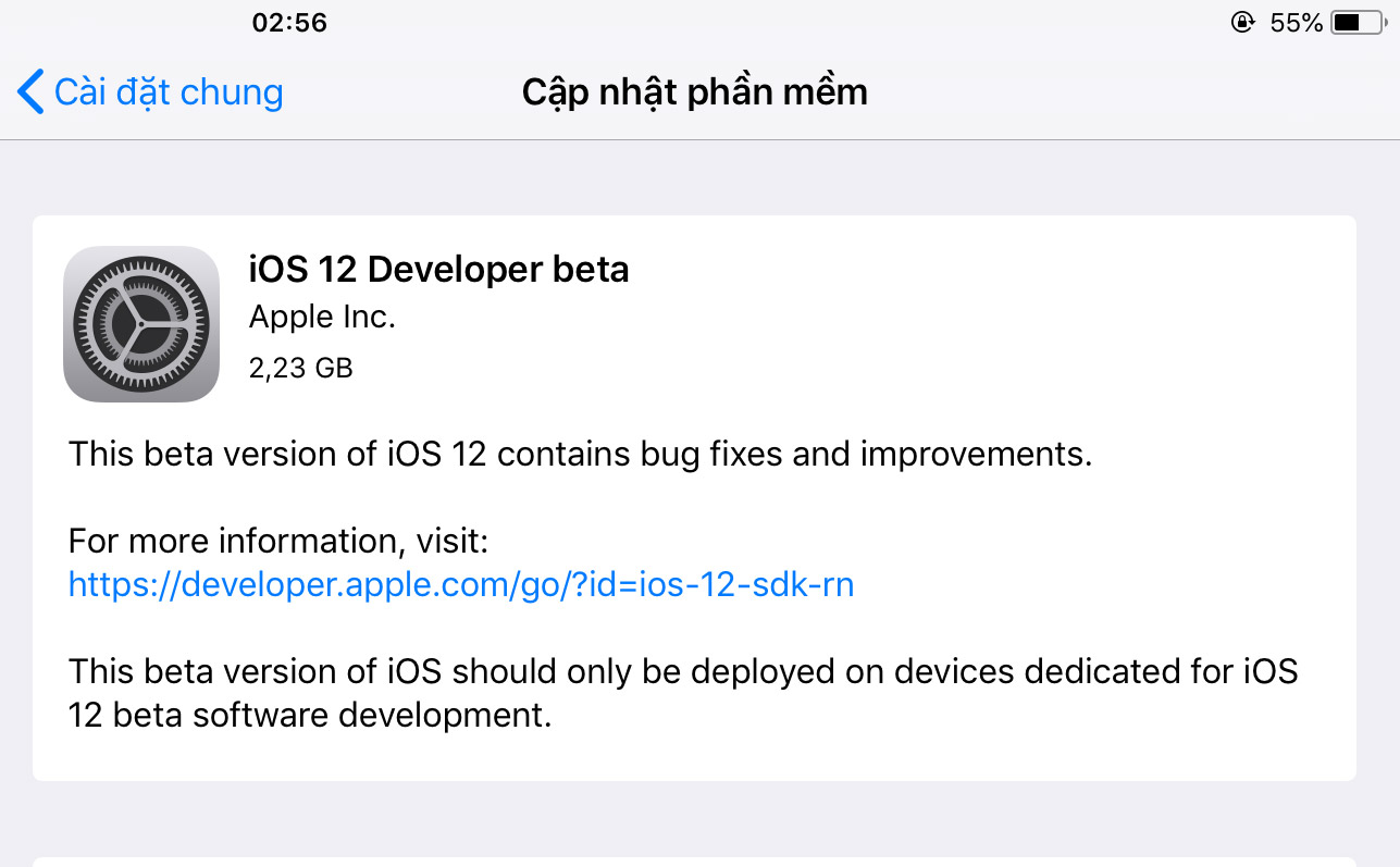Mời anh em lên iOS 12 Developer Beta ngay và luôn