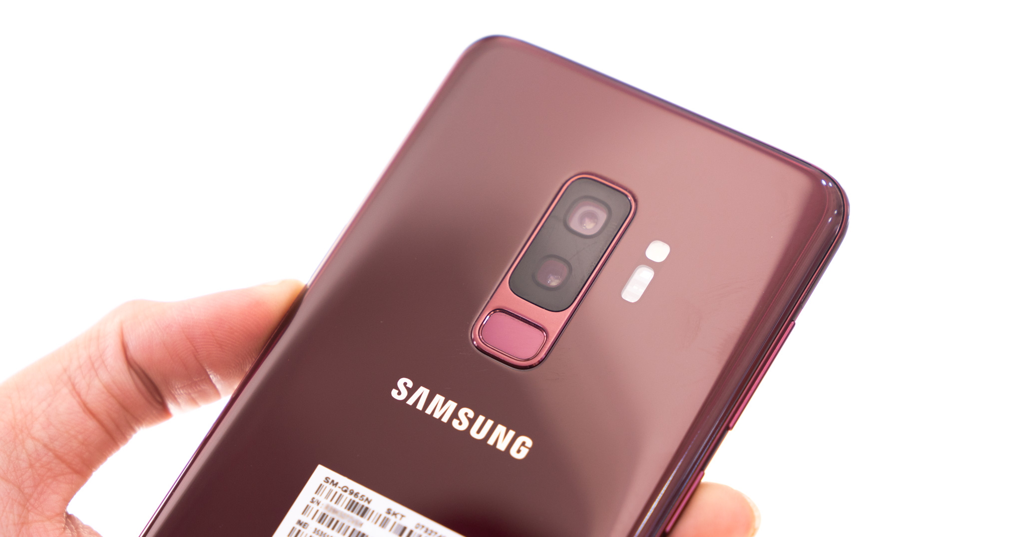 [Hình ảnh] Samsung Galaxy S9+ màu đỏ Burgundy Red, 64GB, màu vàng Sunrise sắp có chính hãng
