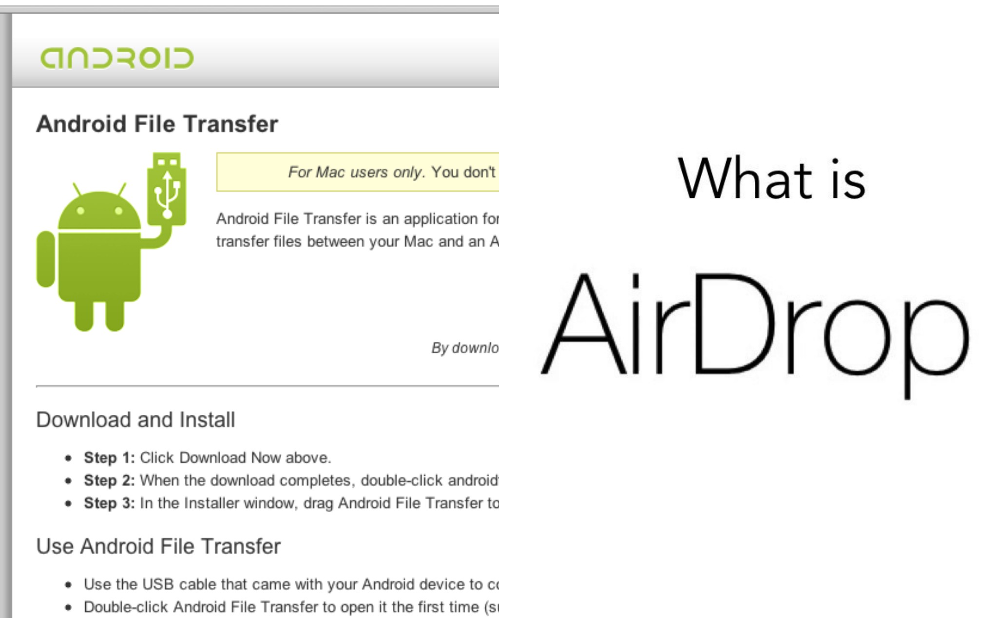 Đang xài Android và iOS cùng Macbook ước mơ Android có gì giống Airdrop