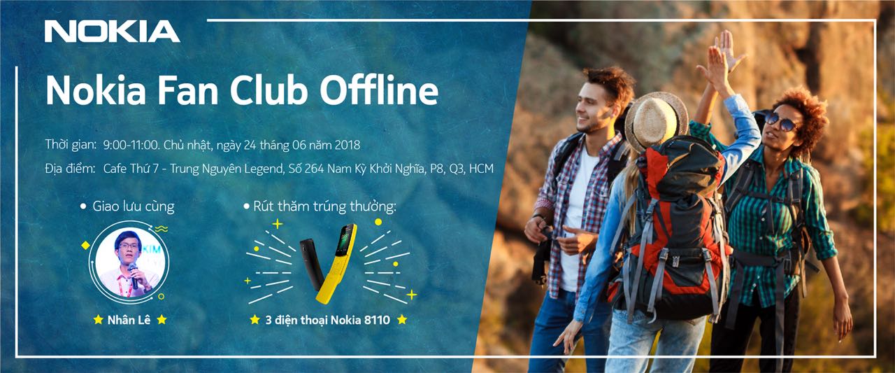 Mời đăng ký tham dự offline Nokia Fan Club: chia sẻ và trên tay trải nghiệm điện thoại Nokia mới