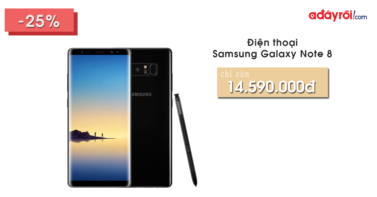 Samsung Galaxy Note 8 chỉ còn 14.590.000đ