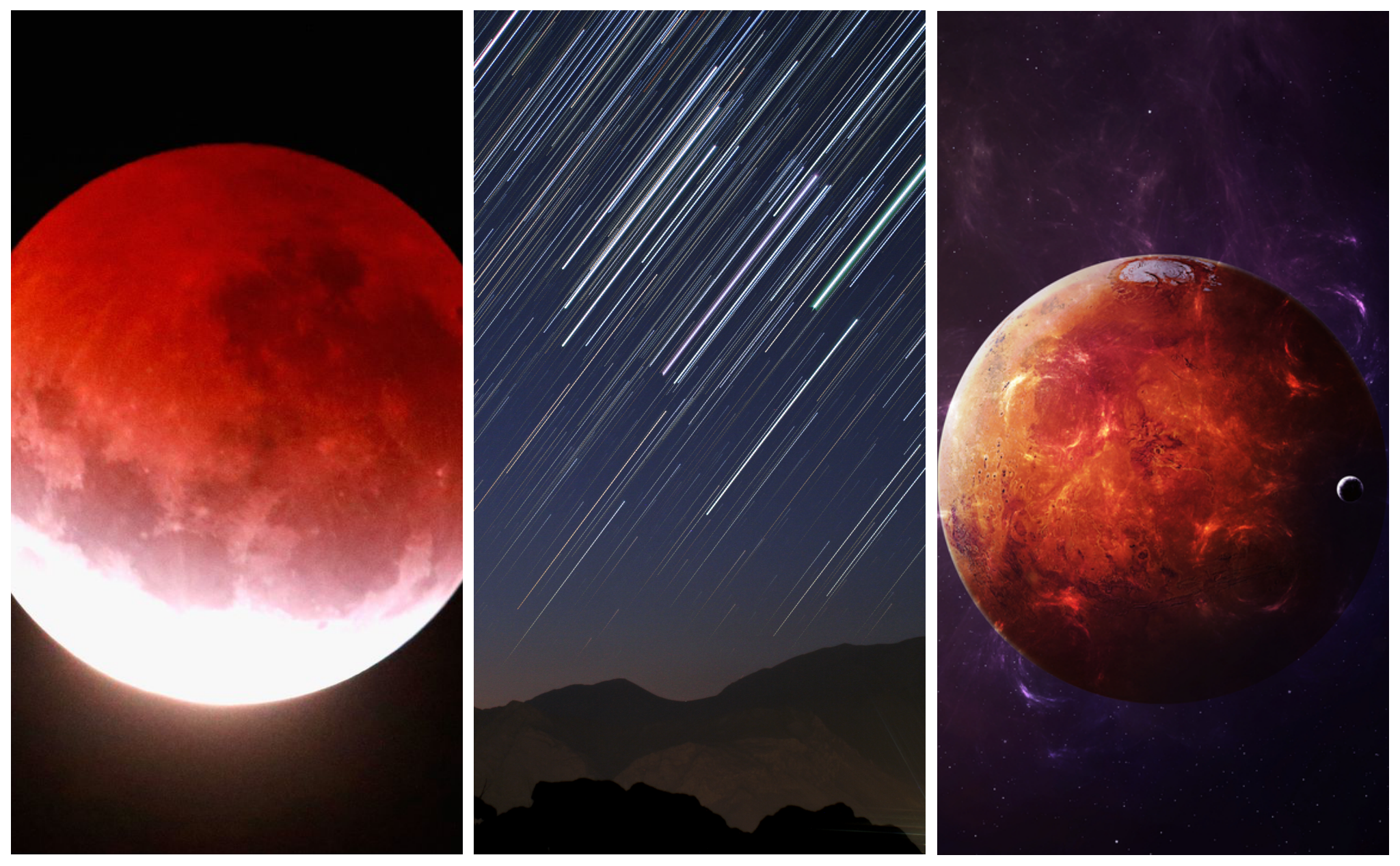 Combo 3 sự kiện thiên văn tối nay: nguyệt thực dài nhất thế kỷ, mưa sao băng và sao Hỏa to đẹp nhất